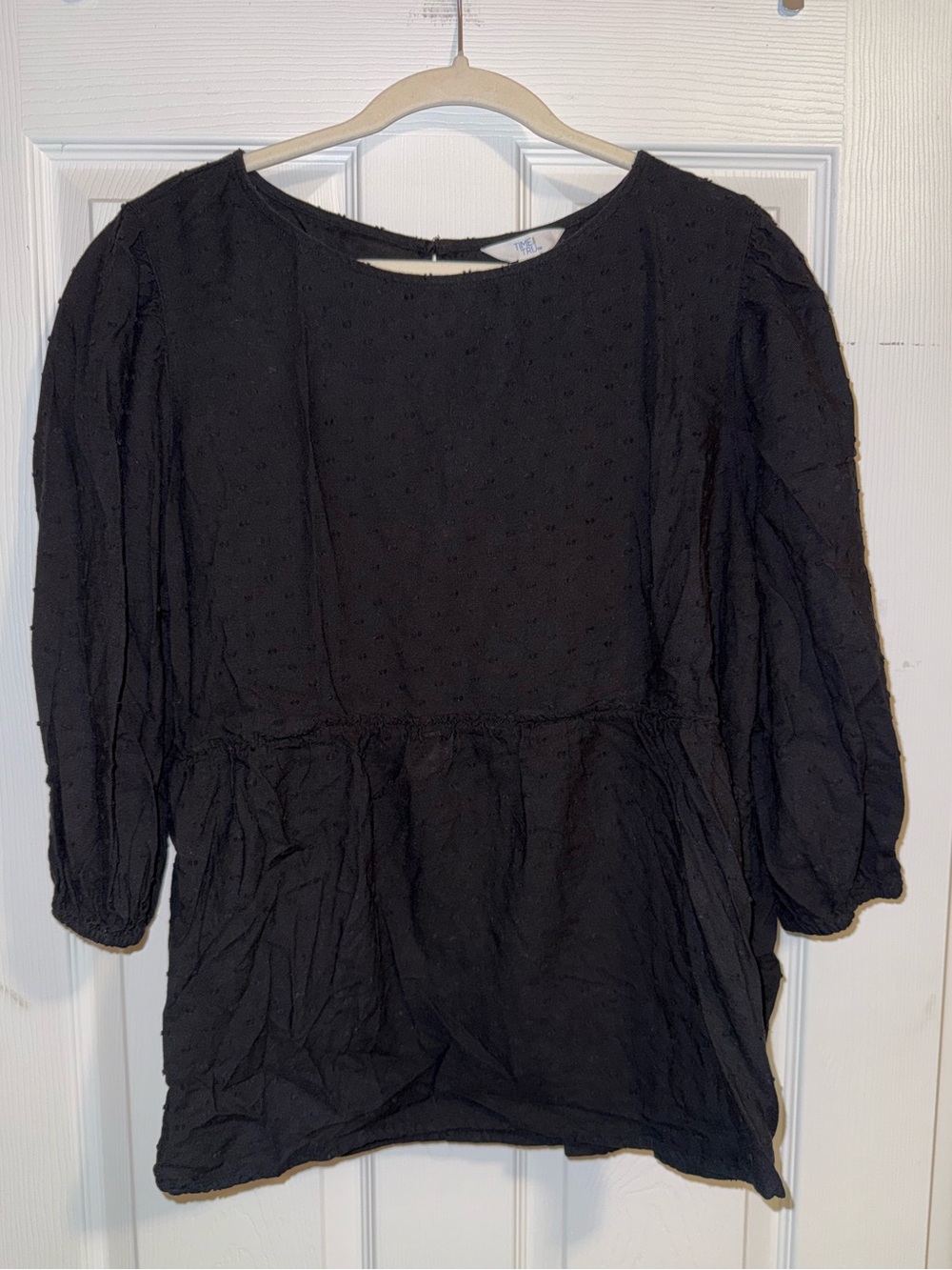 Black Polka Dot Blouse